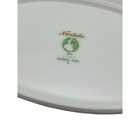 Noritake Morning Jewel 2767 Porcelain 10 1/8 Inch Oval Vegetable Serving Bowl - Picture 5 of 5